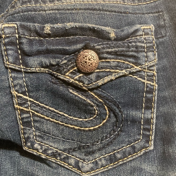 Silver Aiko Mid Length Capri - Picture 4 of 10